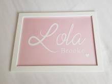 Vinyl Name Frame