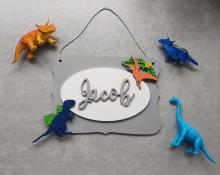 Dinosaur Name Plaque